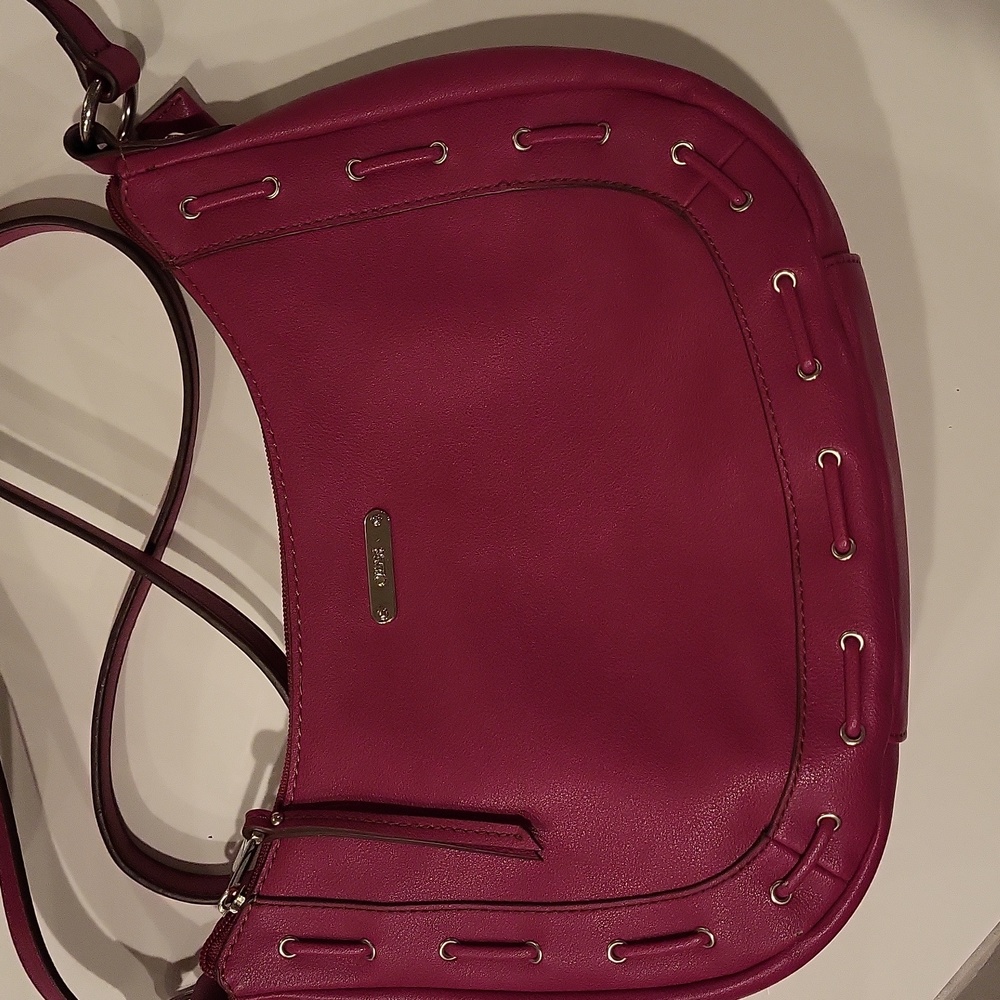 Chaps Cross Body Purse-Bold Pink